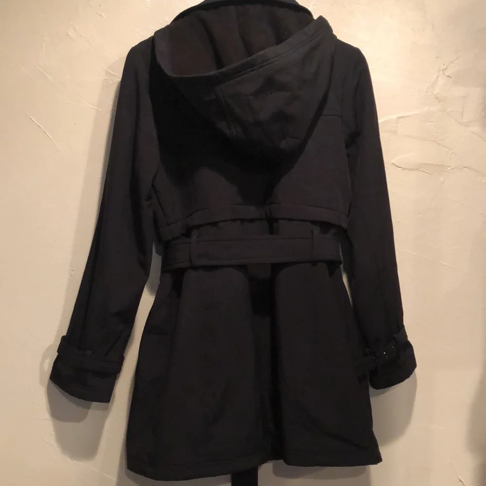 Steve Madden All Weather 3/4 length hooded jacket. Size S - Picture 7 of 7